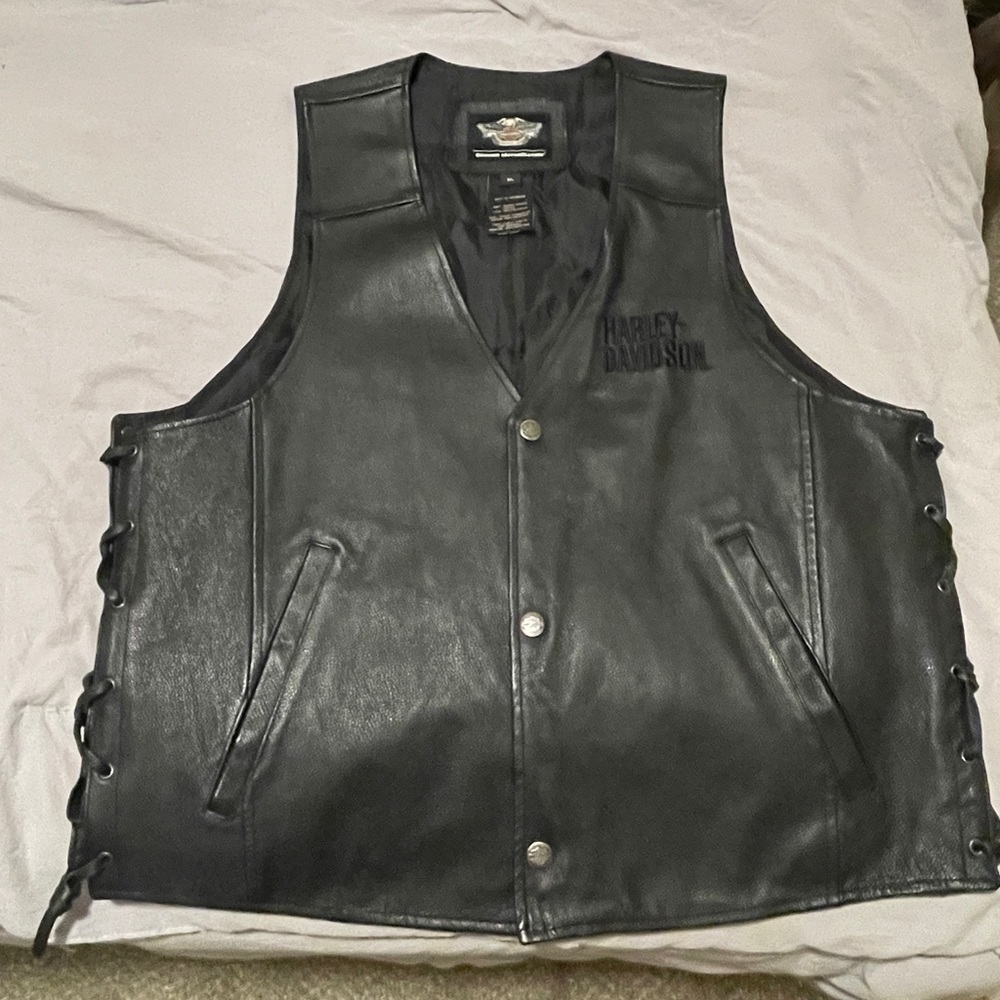 Harley Davidson leather vest